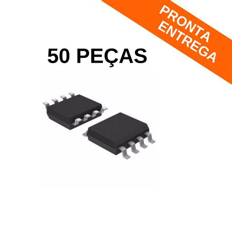 Kit 50 peças Circuito Integrado OPA347UA SOIC 8 SMD Circuitos