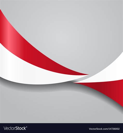 Indonesian Wavy Flag Royalty Free Vector Image