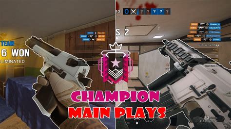 Champion Main Plays Rainbow Six Siege Youtube