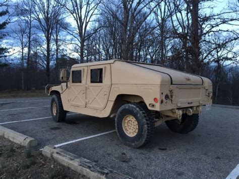 Hummer H1 1991 Am General Slant Back Humvee Hard Top Hmmwv Military