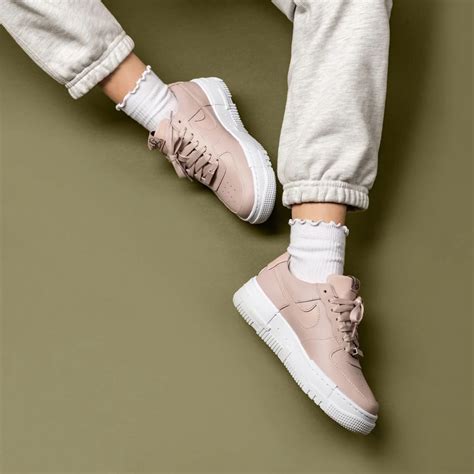 Nike Air Force Nude Pink Women S Fashion Footwear Sneakers On Carousell