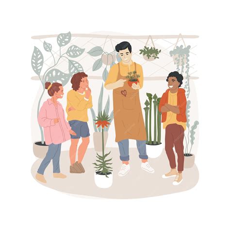 Premium Vector Botanic Garden Trip Isolated Cartoon Vector Illustration