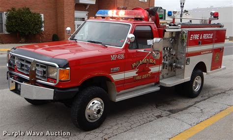 1987 Ford F350 Custom fire truck in Palmyra, MO | Item DH6977 sold ...