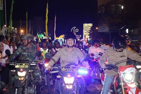 Naik Motor Pj Wali Kota Dan Forkopimda Pantau Pospam Idul Fitri