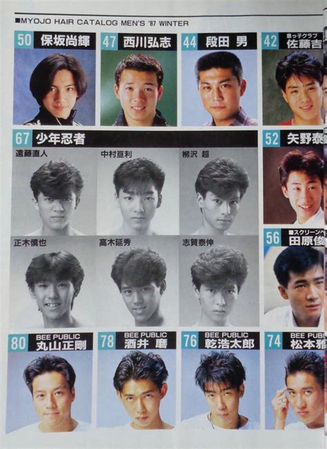 Yahooオークション 明星ヘアカタログ Mens 87冬号 昭和62年2月