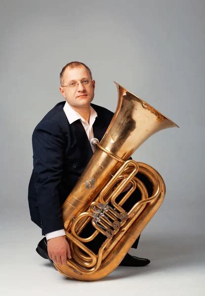 Man Playing Tuba — Stock Photo © Skutin 1026895
