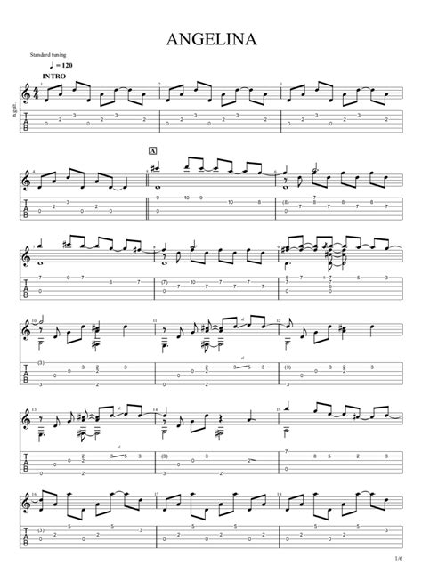 ANGELINA NAKED GUITAR Version By EARL KLUGH Guitar Cover Tab DonLubiano