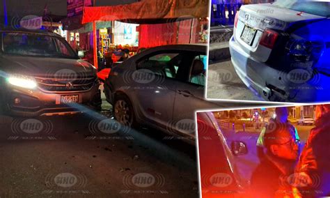 Ebrio Al Volante Camioneta Choca Por Alcance Contra Taxi En Cono Sur