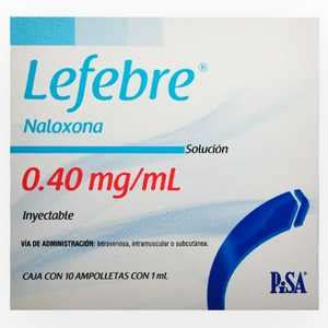 Lefebre 0 40mg caja con 10 ampolletas de 1ml solución inyectable