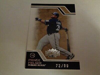 Topps Triple Threads Sepia Prince Fielder Card Serial