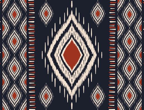 Ikat Tribal Rug Pattern Graphic By Parinya Maneenate · Creative Fabrica