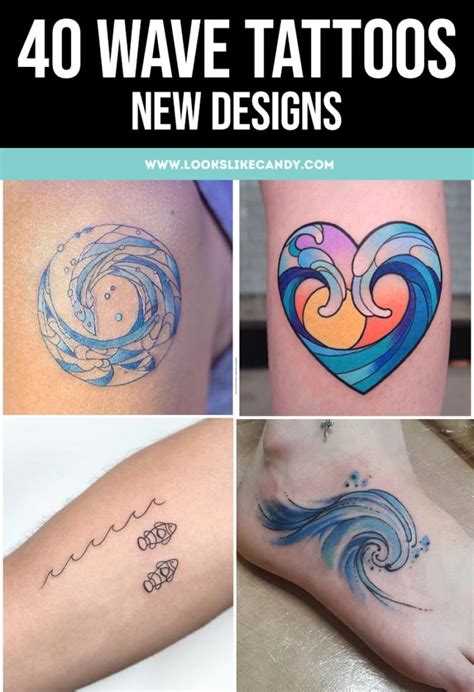 Updated 40 Serene Wave Tattoos August 2020