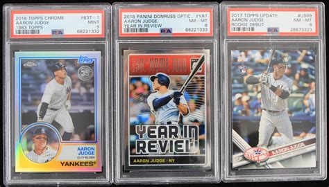 Lot Detail Aaron Judge New York Yankees Graded Trading