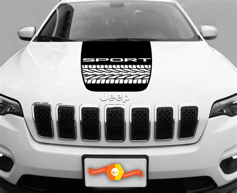 Jeep XJ SUV Banners CHEROKEE Black Hood Decal Stickers PAIR Car & Truck ...