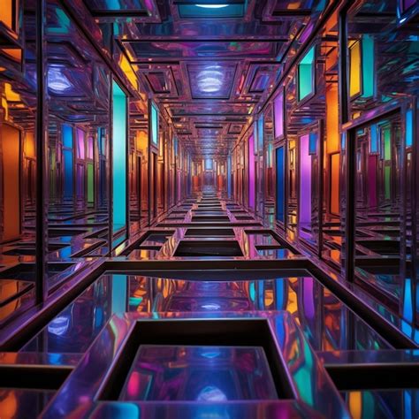Premium Photo Mesmerizing Mirror Maze
