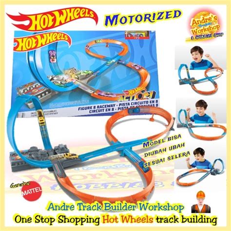 Jual Hotwheels Track Builder Figure Raceway Ori Mattel Hot Wheels Track Circuit Shopee Indonesia