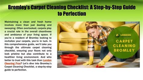 Ppt Bromleys Carpet Cleaning Checklist A Step By Step Guide To