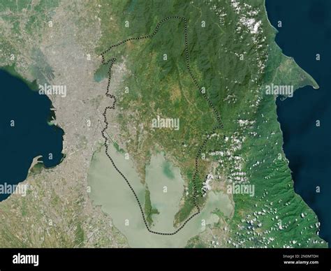 Rizal Province Of Philippines High Resolution Satellite Map Stock