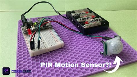 Making A Pir Motion Sensor Controlled Led Arduino Project Youtube