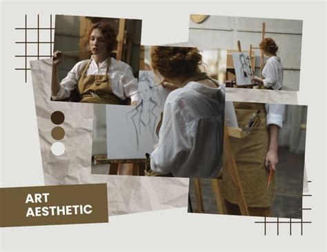 Simple Elegant Yellow Aesthetic Art College Venngage