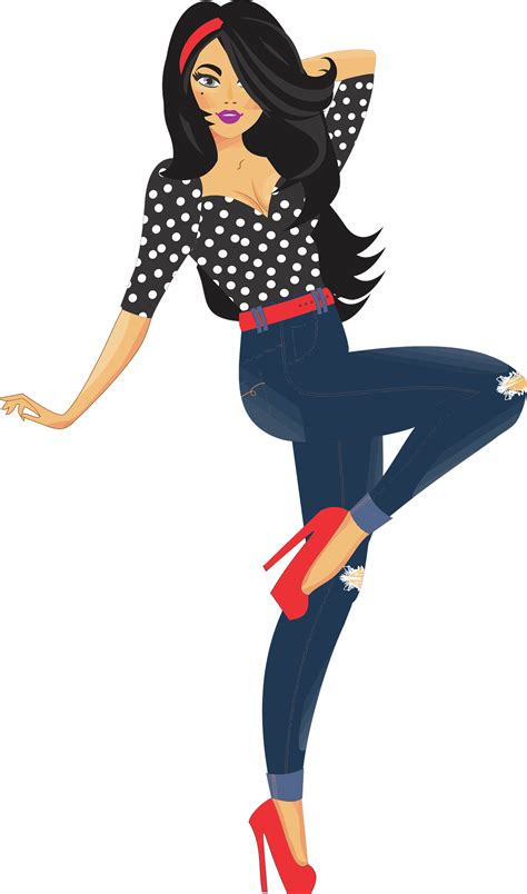 Vector Fashion Fondo Transparente De La Mujer Png Mar