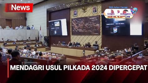 Mendagri Tito Karnavian Usul Pilkada Dipercepat Jadi September 2024