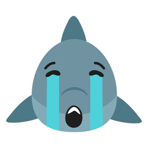 Shark Muzzle Sad Flat Sticker Png And Svg Design For T Shirts