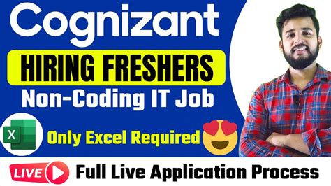 Cognizant Recruitment 2022 NON CODING IT JOB FOR FRESHER Cognizant