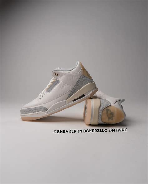 【2024年 2 21 発売】ナイキ エア ジョーダン 3 レトロ クラフト “アイボリー グレーミスト” Nike Air Jordan 3 Retro Craft “ivory Grey