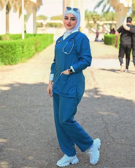 Hijabi Doctor Outfit Hijab Outfit Medical Scrubs Fashion Medical