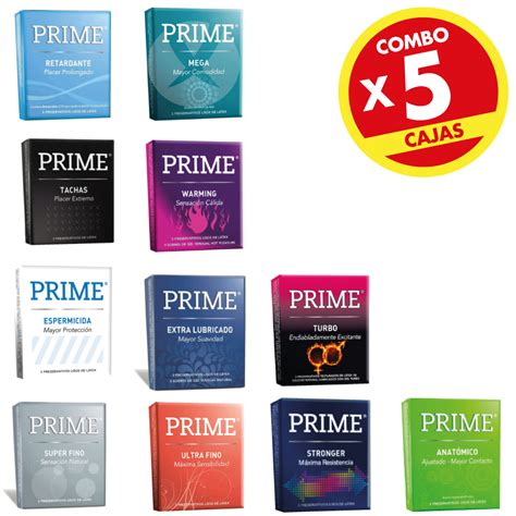 Prime Preservativos X Unidades Combo X Cajas A Eleccion Tienda