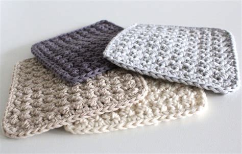 Square Crochet Lugn Coasters Free Patterns And Tutorials Crochet Coasters