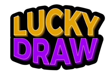 Lucky Draw Typography Text Design Transparent Background Vector, Lucky ...