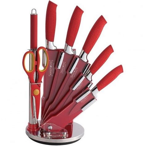 Набор ножей на подставке Royalty Line RL-RED8W красный – низкие цены ...