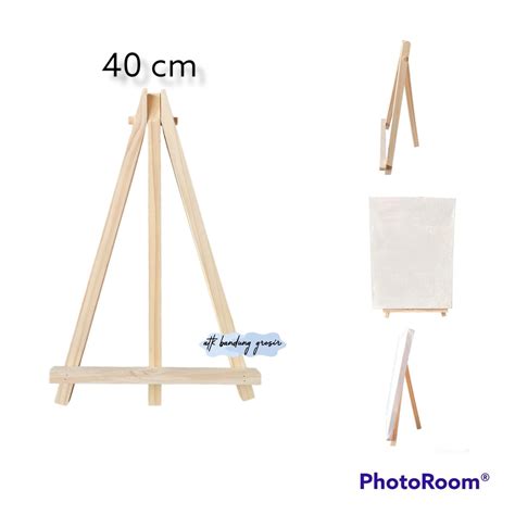 Jual Easel Kayu Stand Lukis Sandaran Display Kanvas Shopee Indonesia