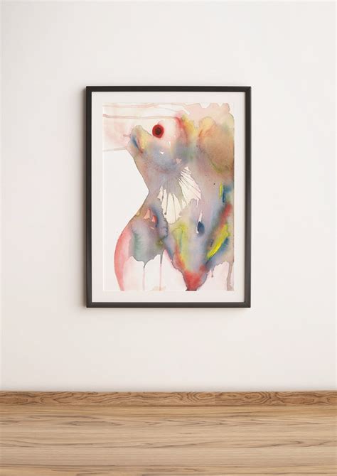 Printable Nude Woman Art Sensual Art Nude Watercolor Art Abstract