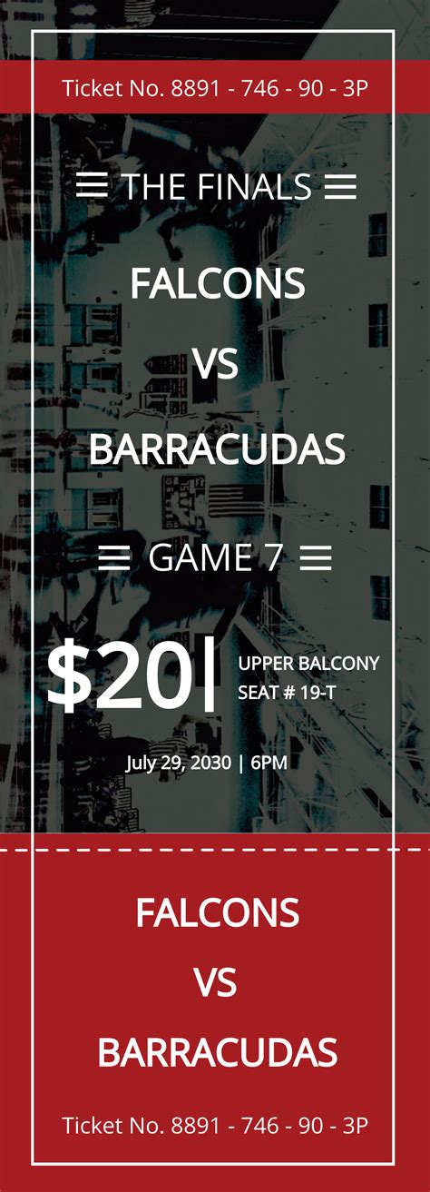Free Basketball Ticket Template To Edit Online