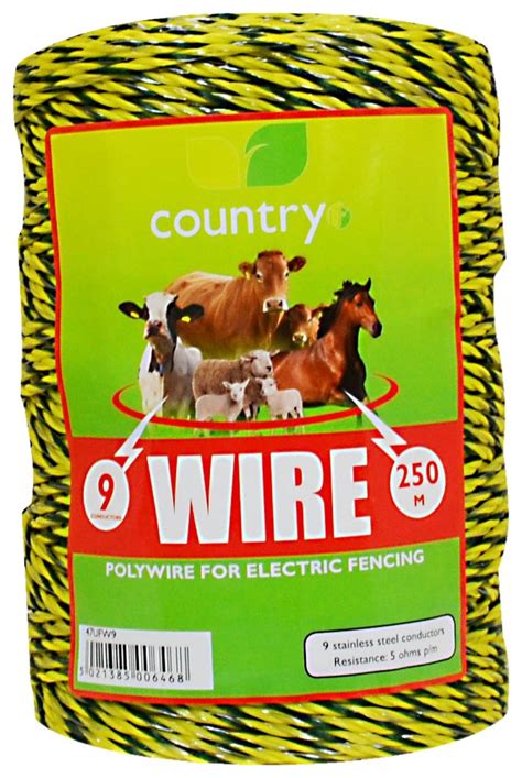 Country UF 9 Strand Polywire 250m Tape Wire Rope