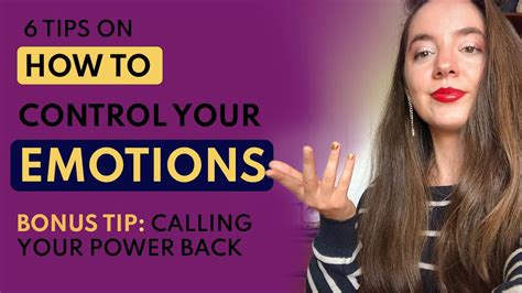 Emotional Control 6 Tips On How To Control Your Emotions Youtube