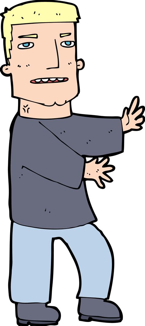 cartoon man gesturing  png