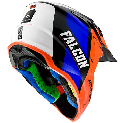 Casco Mt Falcon Warrior C Naranja Fluor Brillante