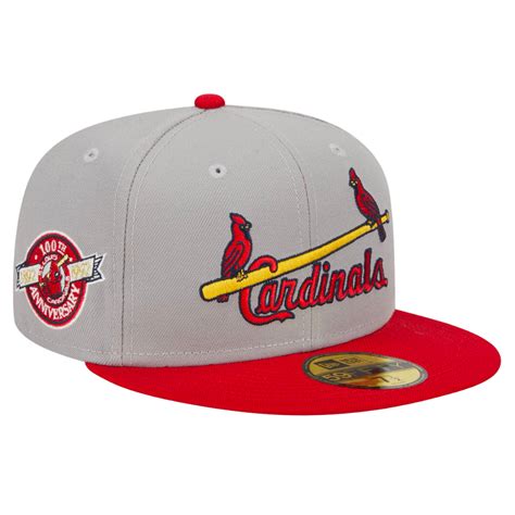 St Louis Cardinals Birds on Bat Retro 100th Anniversary Patch 2Tone Ne ...