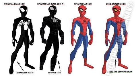 The Spectacular Spider-Man Suits by FredtheDinosaurman on DeviantArt