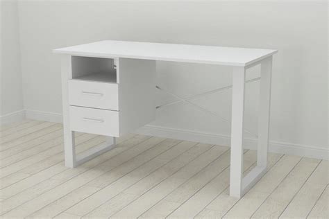 Письменный стол с ящиками Ferrum-decor Оскар 750x1200x600 металл Белый ...