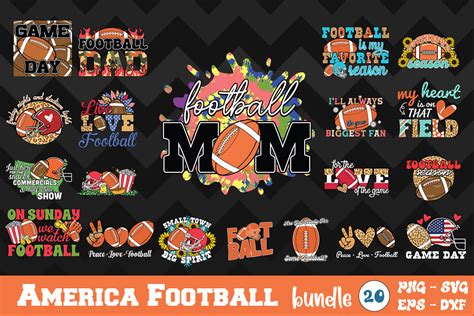 America Football Bundle Graphic By Enistle Creative Fabrica