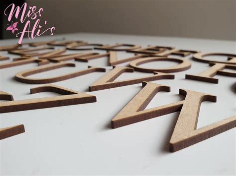 MDF letras de madera letras grandes corte láser MDF 3MM Etsy