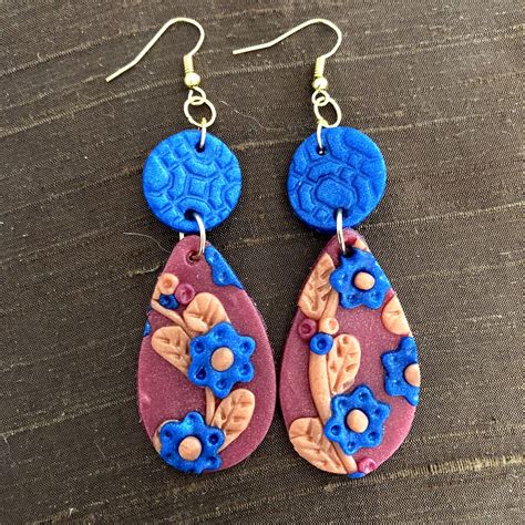 Polymer Clay Slab Earrings CATHIE FILIAN S Handmade Happy Hour