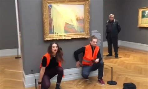 HIGHLIGHTS Two Climate Activists Throw Mashed Potatoes At A Monet