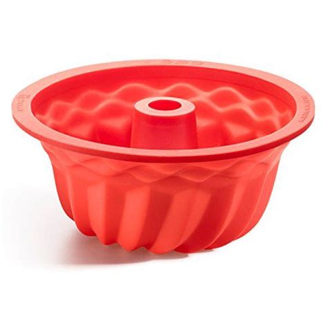 Lekue Red Silicone Deep Savarin Baking Mold Baking Molds Silicone