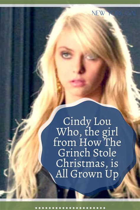 Cindy Lou Who From How The Grinch Stole Christmas Artofit